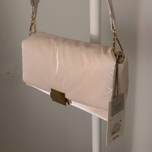 A New Day crossbody bag, beige 8X5X3 nylon fabric